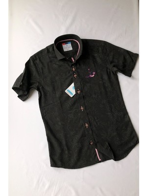 Leew Kids Summer Collection Nakışlı Kısa Kollu Çocuk Gömleği