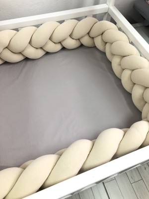 Guldesign Guldesıgnstore 3 Lü Model Örgü Koruma Krem 640 cm (120 x 200 Beşik Kapılı Model )