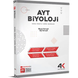 4K Yayınları AYT Biyoloji Konu Özetli Soru Bankası
