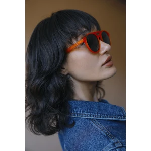 Bilge Karga Poonam Matt Orange Black Güneş Gözlüğü