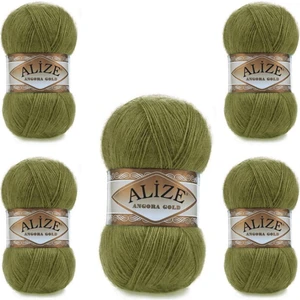 Ayzen Home Alıze Angora Gold 5 Li Paket El Örgü Ipi (100GR x 5 Adet)