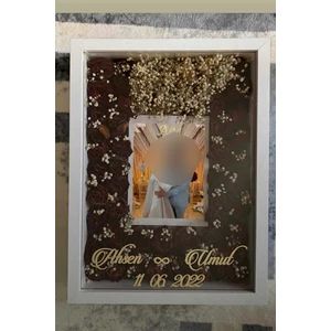 Verda Çerçeve 
hkm Ticaret 30X40 cm Anı Çerçevesi! Özel Gün Çiçekleri Için Gül Kutusu!