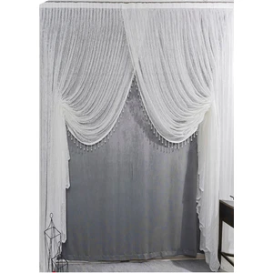 Ev İhtiyaçlarim Trend Spor Desenli Kruvaze Salon ve Misafir Odalarına Uygun Tül Perde Orta Pile