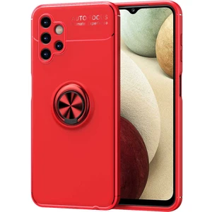 Tekno Grup Samsung Galaxy A13 4g Kılıf Ultra Korumalı Yüzüklü Manyetik Ravel Silikon + Tam Kaplayan 5d Ekran Koruyucu