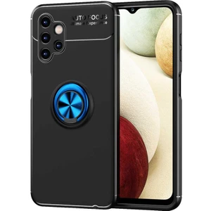 Tekno Grup Samsung Galaxy A13 4g Kılıf Ultra Korumalı Yüzüklü Manyetik Ravel Silikon + Cam Ekran Koruyucu