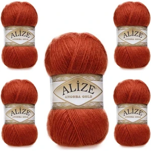 Ayzen Home Alize Angora Gold El Örgü Ipi 5 Li Paket (100GR x 5 Adet)