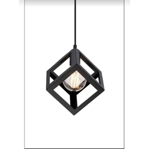 Veda Light Lila Küp Model Modern Tekli Sarkıt Metal Avize