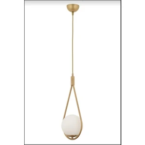 Veda Light Globe Tekli Siyah Sarkıt Avize Beyaz Camlı Modern Sarkıt Yatak Odası Mutfak Salon