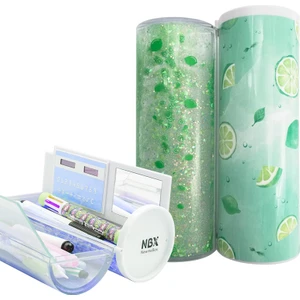 Yaratıcı Akan Kum Kırtasiye Kutusu Kalem Kutusu Şeffaf Çocuk Karikatür Kalem Kutusu Ilkokul Öğrencileri Için Akan Kum Kırtasiye Kutusu (Yurt Dışından)