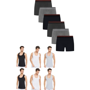 6 Adet Boxer & 6 Adet Atlet Kutulu Bohçalık Set