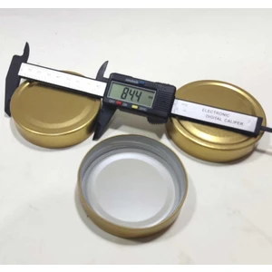 5 Adet 82MM Uzun Etekli Derin Geniş Kenar Konserve Kavanoz Kapağı Orjinal Silikon Iç Yüzey Paslanmaz