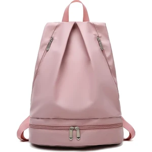 Fermuar Açık Spor Su Geçirmez Spor Salonu Yoga Sırt Çantası Kız Okul Çantası Yüzme Spor Sırt Çantası (Yurt Dışından)