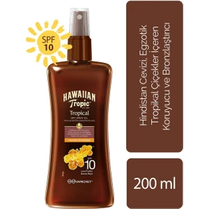 Hawaiian Tropic Bronzlaştırıcı Yağ Sprey Spf 10 200 ml