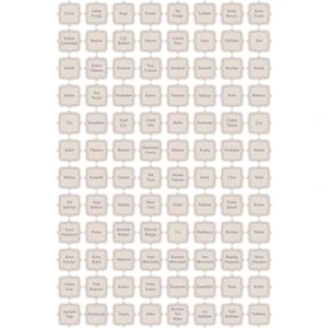 96 Adet Vintage Kuruyemiş - Baharat - Bakliyat Kavanoz Etiketi - Sticker