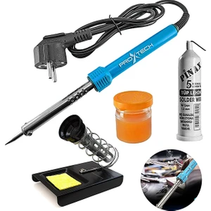 Üstün Kalite  60w Lehim Makinesi - Kalem Havya -Leyim Tel -Pasta Stand Ful Paket