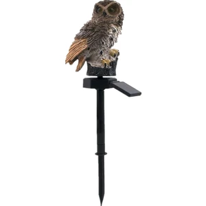 1 Adet Baykuş Güneş LED Işık Bahçe Dekorasyon Için Su Geçirmez Açık Çim Lambası (Yurt Dışından)