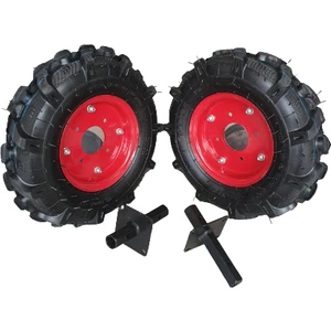 Çapa Makinası Şişme Teker Takımı 23 mm Akslı 400X8