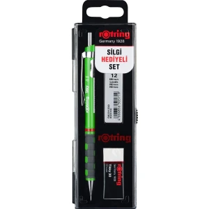 Tikky Okul Seti 0.5 mm Koyu Yeşil Versatil Kalem + Silgi + Uç