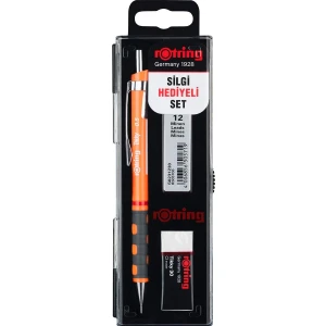Tikky Okul Seti 0.5 mm Neon Turuncu Versatil Kalem + Silgi + Uç