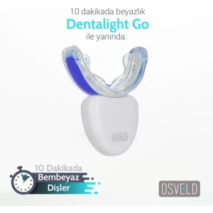 Dentalight Go Mavi Işık Teknolojisi ile Diş Beyazlatma Cihazı - Beyaz