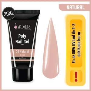 MOZIUR Uv/Led Poly Jel 30ml - Natural
