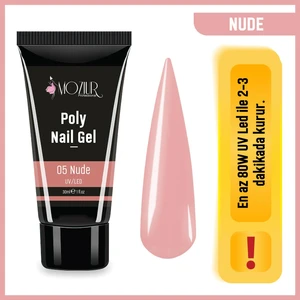 MOZIUR Uv/Led Poly Jel 30ml - Nude