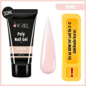 MOZIUR Uv/Led Poly Jel 30ml - Bone