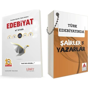 AKM Limit AYT Edebiyat El Kitabı ve Delta Türk Edebiyatında Şairler ve Yazarlar Seti 2 Kitap