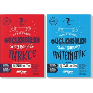 Ankara Yayıncılık 7.Sınıf  Türkçe Matematik Güçlendiren Soru Bankası Seti 2023 2 Kitap