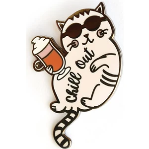 Chill Out Tasarımlı Broş