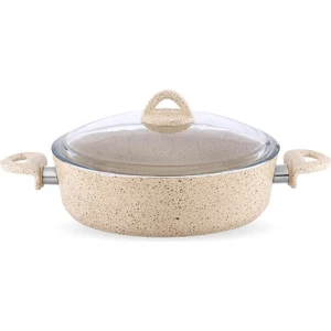 Granit Karnıyarık Bej Tencere 26 cm