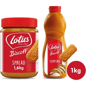 Biscoff Spread Orıginal 1600 gr + Lotus Biscoff Topping 1 kg