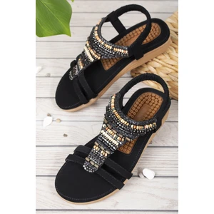 Rebeca Anatomik Fashion Taşlı Günlük Kadın Sandalet