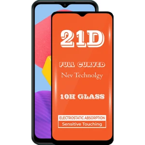 Kzy Samsung Galaxy M13 Tam Kaplayan 21D Temperli Ekran Koruyucu Cam