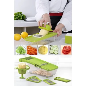 Pro İthalat 5 Başlıklı Hazneli Kaymaz Rende Jülyen Kesici Patates Havuç Rendesi