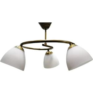 Modern Üçlü Opal Camlı Sarkıt Avize