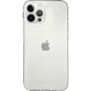 Kzy Apple iPhone 12 Pro Kapak Kamera Korumalı Tıpalı Şeffaf Silikon Kılıf