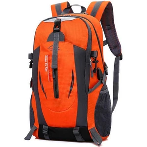 50L USB Jack Açık Hiking Spor Trekking Balıkçılık Su Geçirmez Kamp Erkekler ve Kadınlar Çiftler Omuz Çantası Sırt Çantası Dağcılık Çantası Açık Spor Sırt Çantası (Turuncu)