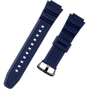 Ezgi Elektronik Casio Için SGW-300 400 500 AE1200 1300 Lacivert Muadil Silikon Kordonu Kayışı