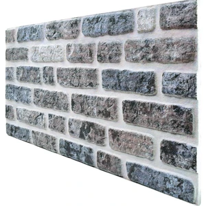 Pan Dekor 5 Adet (2,5m2) Tuğla Desenli 3 Boyutlu Renkli Strafor Köpük Duvar Kaplama Paneli (BR-544)