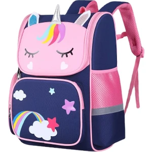 Jimmy Fois Unicorn Ilkokul Okul Çantası-Su Geçirmez-Nefes Alabilen 41-30-18CM (Yurt Dışından)