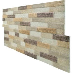 Pan Dekor 5 Adet (2,5m2) x Patlatma Taş Desenli 3 Boyutlu Renkli Strafor Köpük Duvar Kaplama Paneli (PT-202)