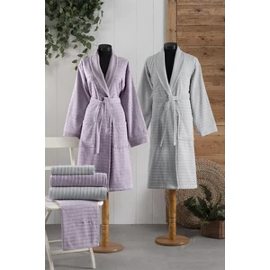 Pierre Cardin AST49 Logo Soft Jakarlı Aile Bornoz Seti