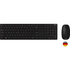 W5000 Almanca Kablosuz Klavye/mouse Set Siyah W5000-GER-SYH