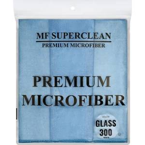 Superclean Mikrofiber Lüks Cam Bezi  40 x 40 cm 320 Gsm  - 3 Adet
