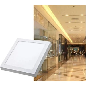 18W Sıva Üstü Kare LED Panel Armatür Modern Tasarım Beyaz Işık İç Mekan Aydınlatma