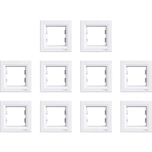 Asfora Tekli Yatay Çerçeve Beyaz 10 Adet ( 10LU Paket )