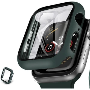 Apple Watch 2 3 4 5 6 Se (42 Mm) Uyumlu Nike Kılıf Kasa ve Ekran Koruyucu 360 Tam Koruma Koyu