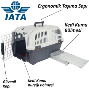 3 Kedi Seyahat Çantası Tuvaletli