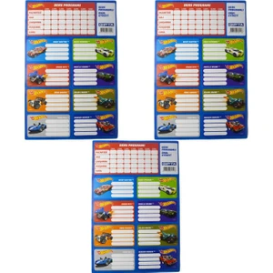 Hot Wheels Ders Programlı Okul Etiketi 3 YAPRAK5410